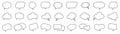 Set of empty speech bubbles with different shapes. Vector illustration. EPS 10 Royalty Free Stock Photo