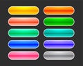 set of empty web app button icons for various use Royalty Free Stock Photo