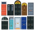 A set of entrance doors