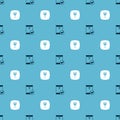 Set Envelope and check mark and Fragile broken glass on seamless pattern. Vector Royalty Free Stock Photo