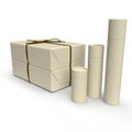 A Set of Environment Friendly Packages Out of Grass Paper for eco friends