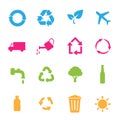 Set of environmental / recycling icons Royalty Free Stock Photo