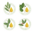 Set of essential oil labels se.