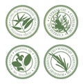 Set of essential oils labels