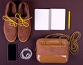 Set of essentials of modern people. Royalty Free Stock Photo