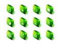 Set Ethereum ETH, exchange NFT, Cryptocurrency wallet, Cyber security, Document and lock, Digital crypto art, and icon