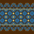 Set of Ethnic ornament pattern in different colors Royalty Free Stock Photo