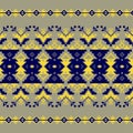 Set of Ethnic ornament pattern in different colors Royalty Free Stock Photo