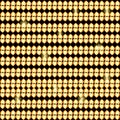 Seamless pattern of yellow diamonds on a black background