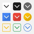 Set of Expand More icons for your web site or mobile app