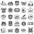 Set of extreme adventure badges. Concept for shirt or logo, print, stamp or tee.