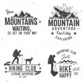Set of extreme adventure badges.
