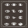 set eyes design Royalty Free Stock Photo