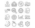 Face search, Chart and Group icons. Quick tips, Resilience and Online documentation signs. Vector