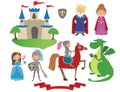 Set of fairy tale character