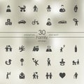 Set of family icons