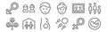 Set of 12 family icons. outline thin line icons such as fetus, fertility, family, family, boy, couple Royalty Free Stock Photo