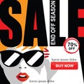 Set of fashion sale banners.