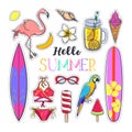 Set of fashion Summer stickers 1