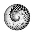 set of fibonacci with circle dot isolated on white background. Royalty Free Stock Photo