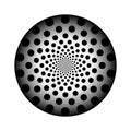 set of fibonacci with circle dot isolated on white background. vector illustration Royalty Free Stock Photo