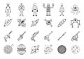 set of fiction and fantasy icons. Vector illustration decorative design