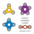 Fidget hand spinner Royalty Free Stock Photo