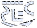 Set Film strip. Isolated on a white background. Vector illustration. EPS 10 Royalty Free Stock Photo