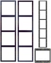 Set of film strips Royalty Free Stock Photo