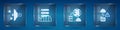 Set Filter setting, Server, Data, Web Hosting, Network cloud connection and Cloud technology data transfer. Square glass Royalty Free Stock Photo