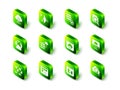 Set Filter setting, Server and gear, Search concept with folder, Cloud technology data transfer, cloud computing, Failed Royalty Free Stock Photo