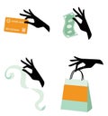 Set of finance icons