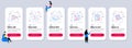 Set of Finance icons, such as Report, Payment message, Report document. Vector