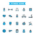 set of fitness icons. Vector illustration decorative design