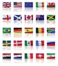 Set of Flags Royalty Free Stock Photo