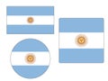 Set of Flags of Argentina