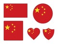 Set of Flags of China