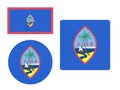 Set of Flags of Guam