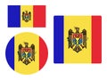 Set of Flags of Moldova