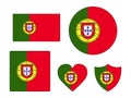 Set of Flags of Portugal