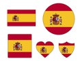 Set of Flags of Spain
