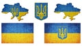 Set of flags Ukraine