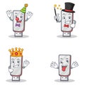 Set of flashdisk character with clown magician king crazy