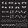 A Set of Flat Arrow Icons