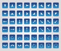 A Set of Flat Arrow Icons Royalty Free Stock Photo