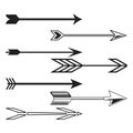 Set flat arrows vector. Collections for web design, interface and more. arrows icon Royalty Free Stock Photo