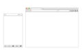Set of Flat blank browser windows for different devices.
