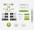 Set of flat design UI and UX elements for website and mobile app design