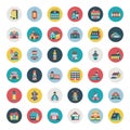 Set of flat house icons