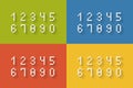 Set of flat pixel numbers